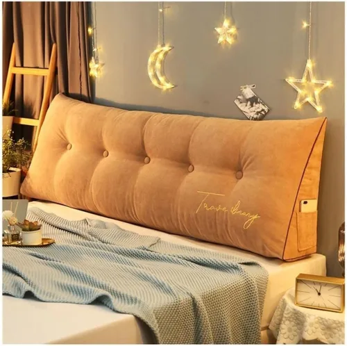 Vista 13 de Almohada triangular para la cabeza de cama, cojín grande de espalda/cojín de cabecero, almohada de cuña reclinable con funda extraíble