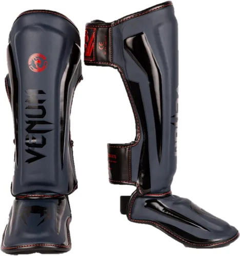 Vista 16 de Venum Espinilleras Elite Standup Blanco/Dorado