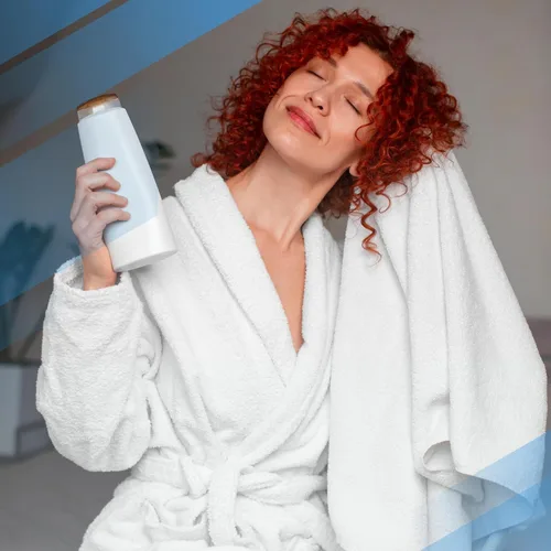 Vista 5 de Infinitee Xclusives - Toallas de baño 100% algodón hilado en anillo para baño, paquete de 2 Marina Tranquila