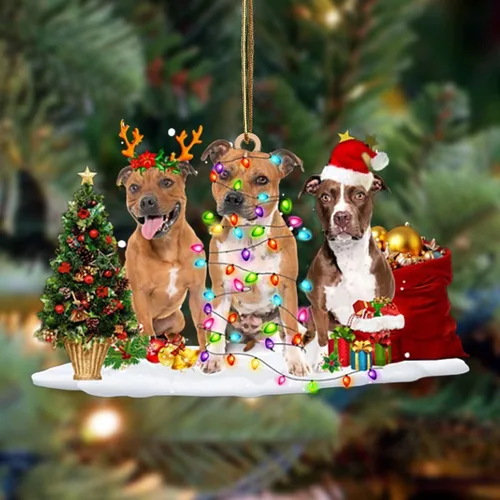 Vista 101 de Nazenti Adorno de Navidad personalizado con amigos Affenpinscher – Adorno de perro personalizado para amantes de las mascotas, acrílico plano