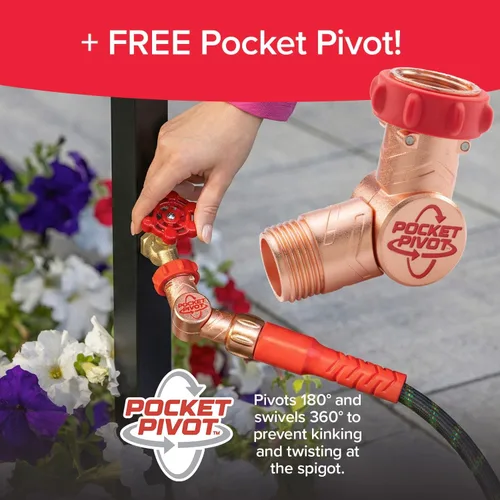 Vista 8 de Pocket Hose Ballistic Double UV 25 FT Expandable Garden Hose, Pocket Pivot