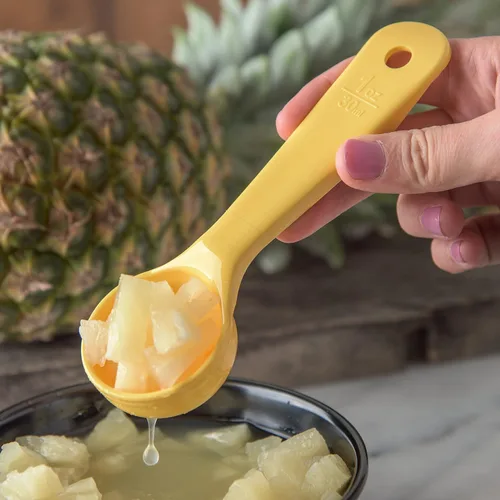 Vista 5 de Paquetes de cucharas de control de porciones con codificación cromática de mango corto Carlisle, Amarillo, 1