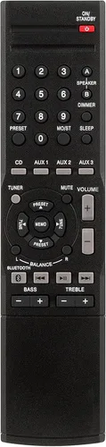 Vista 6 de RMC-STR514 - Mando a distancia de repuesto para receptor estéreo Insignia NS-STR514 NS-STR514-C NSSTR514 NSSTR514C