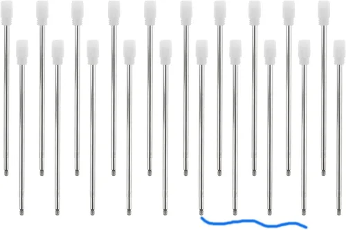 Vista 8 de Oddmoal Bolígrafos de metal de lujo, bolígrafo de arena líquida dinámica con purpurina flotante para suministros de oficina, tinta negra, 12