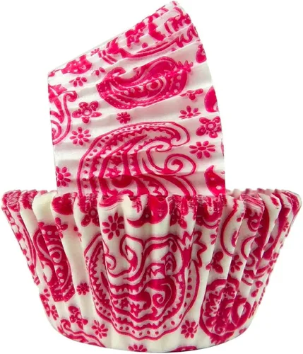 Vista 42 de Regency Wraps Vasos para hornear de grado profesional a prueba de grasa, paquete de 40 unidades, forros estándar, guingam negro, para cupcakes Negro