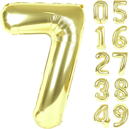 Vista 75 de Globo negro de 40 pulgadas con números del 0 al 9 (cero-nueve), globo de cumpleaños de gran tamaño, globo de helio de aluminio con números grandes