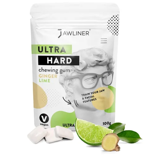 Vista 19 de Jawliner® - Pioneros de la goma de mandíbula artesanal más resistente 15 veces más dura, incluye 12 semanas de entrenamiento - Goma sin azúcar sabor