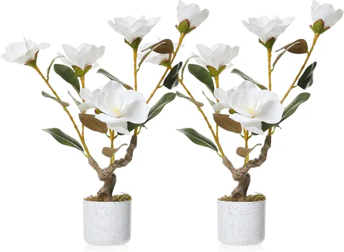 Vista 14 de GarveeHome Árbol de buganvilla artificial de 5 pies, planta de buganvilla de seda sintética con maceta, decoración interior y exterior, planta
