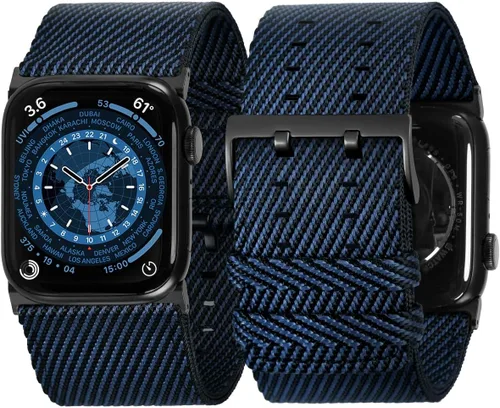 Vista 16 de Tefeca Correa Dual Series Compatible con Apple Watch Ultra 2/Ultra 49mm, Series 10 46mm, Series 9/8/7 45mm, SE2/SE/6/5/4 44mm