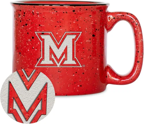 Vista 53 de Rico Industries NCAA Speckle 12oz Laser Engraved Campfire Mug