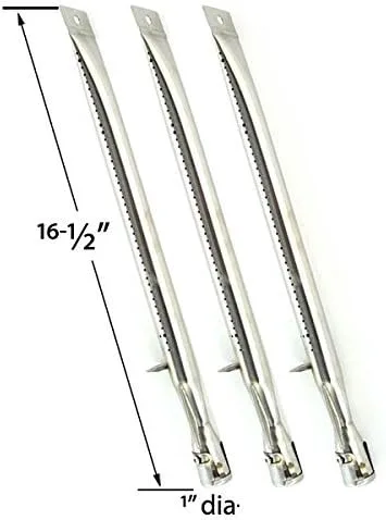 Vista 3 de Kit de reparación para Grill Pro Grill 226454 2009, 226464, 236454, 236464 parrilla de gas para barbacoa, incluye 3 quemadores inoxidables, 3 placas