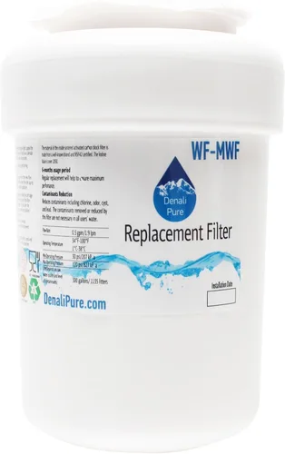 Vista 2 de Denali Pure Paquete de 3 filtros de agua de repuesto para refrigerador General Electric MWFA - Compatible con cartucho de filtro de agua