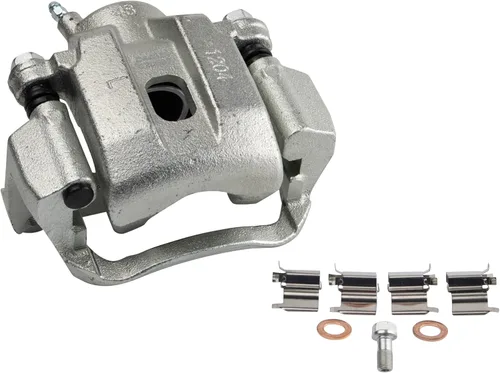 Vista 4 de TRQ Kit de pastilla de freno, pinza y rotor, con kit químico de cerámica compatible con Toyota Sequoia 2008-2015 Tundra 2007-2015