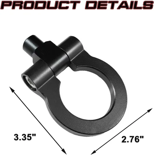 Vista 2 de Xotic Tech Sport Track Racing Style - Gancho de remolque CNC de aluminio con tornillo para parachoques delantero, compatible con Chevrolet Camaro 6ª