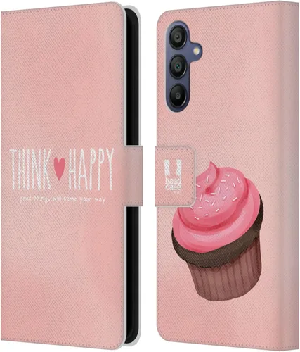 Vista 210 de Head Case Designs Assortment Cupcakes Happiness Leather Wallet Case Compatible with Samsung Galaxy A07 4G Surtido