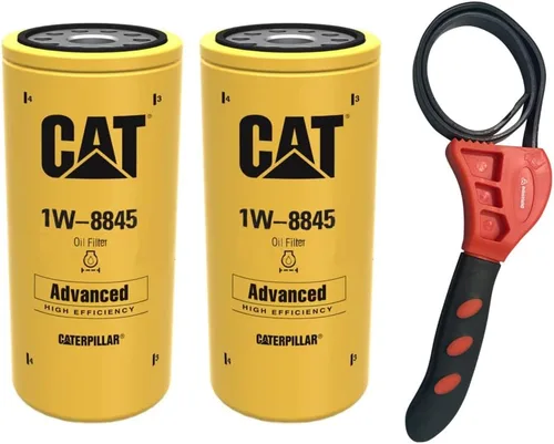 Vista 2 de Caterpillar 1W-8845 - Filtro de aceite de motor avanzado de alta eficiencia con llave de correa IHD (1)