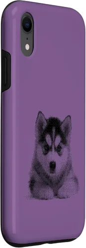 Vista 3 de Chic Husky Puppy for Dog Mom and Paw Parents Case for iPhone XR