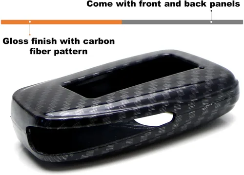 Vista 9 de iJDMTOY - Funda de plástico duro para llavero Lexus ES/is/GS/RC/NX/RX/LX Negro