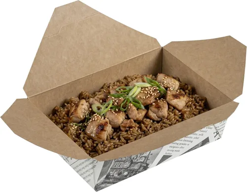 Vista 55 de Restaurantware Bio Tek - Cajas para llevar de 30 onzas, 200 loncheras para llevar, cierre de tabulación, resistentes al calor, desechables, de papel