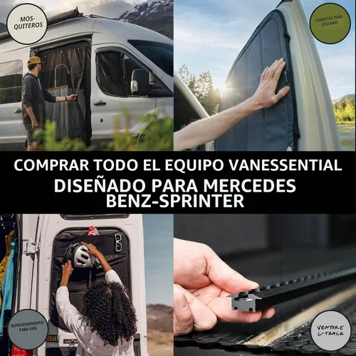 Vista 6 de VanEssential Cubierta magnética aislante de oscurecimiento para parabrisas delantero diseñada para Mercedes-Benz NCV3/VS30
