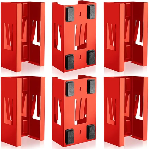 Vista 10 de Lounsweer 2 soportes magnéticos dispensadores de guantes de montaje en pared, cajas de guantes de calidad comercial, toallitas, papel para caja