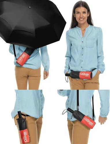 Vista 120 de REPEL Windproof Travel Umbrella - Compact & Withstands Winds up to 85MPH , Strongest Premium Auto Folding Umbrella for Rain and Sun - Durable, Light