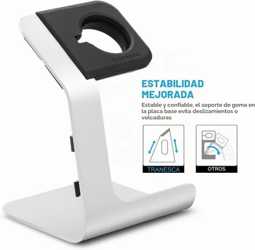 Vista 3 de Tranesca Soporte de reloj de aluminio para relojes inteligentes de múltiples marcas, compatible con Michael Kors, Fossil Gen 6 Hybird/Gen 6/Gen