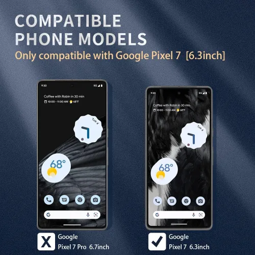 Vista 2 de Funda transparente para Google Pixel 7. Funda protectora de silicona TPU de plástico transparente para Google Pixel 7