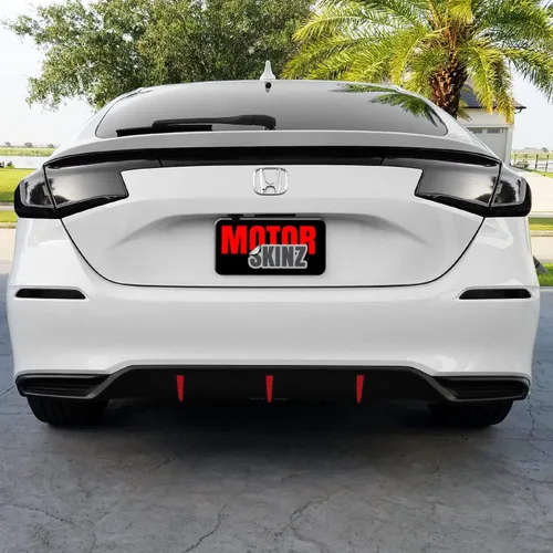 Vista 6 de SlickMod Tinte de humo de vinilo precortado para Honda Civic Hatchback 2022-2023 y reflector (1. luz trasera, 20% humo oscuro)