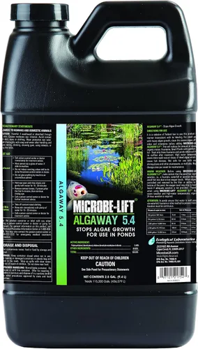 Vista 7 de MICROBE-LIFT ALGA08 Algaway 5.4 Tratamiento de control de algas para estanques y jardines acuáticos, seguro para peces koi, peces dorados, plantas