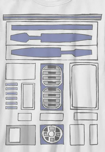 Vista 2 de Star Wars Big R2d2 Body Costume Graphic Tee para niño