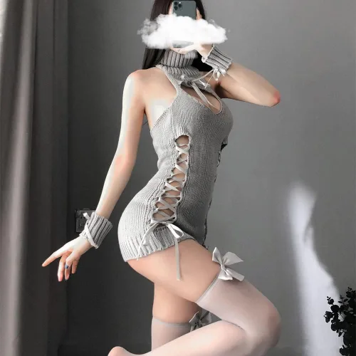 Vista 3 de Pijama sexy para mujer, ropa interior grande para cosplay de estudiantes japoneses