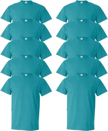 Vista 338 de Gildan Camiseta G500 para hombre Ceniza/baya