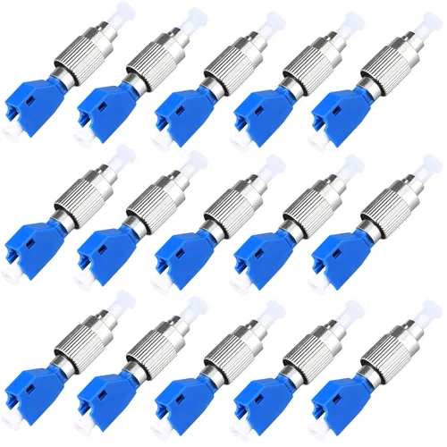 Vista 14 de Conector de fibra óptica, FC macho a LC hembra híbrido adaptador convertidor de fibra óptica compatible con medidor de potencia óptica localizador