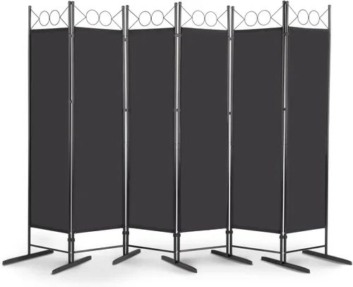 Vista 14 de Divisor de habitación, 6 pies de alto, plegable, de privacidad, separador de habitación portátil para separador, divisores de pared independientes