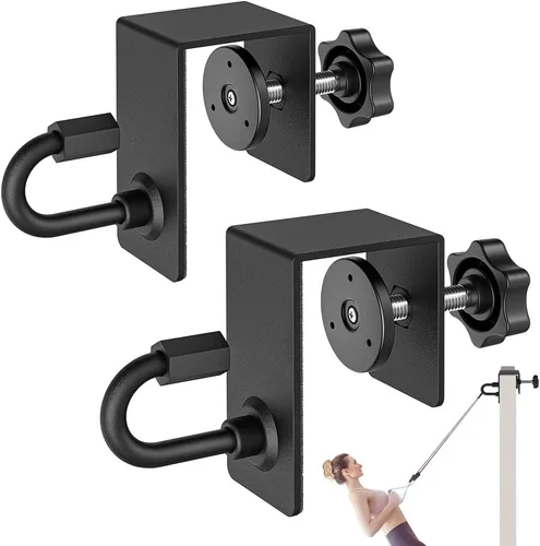 Vista 9 de Kipika Anclaje de puerta para bandas de resistencia, accesorio de anclaje de puerta resistente, anclajes de puerta para montaje de bandas