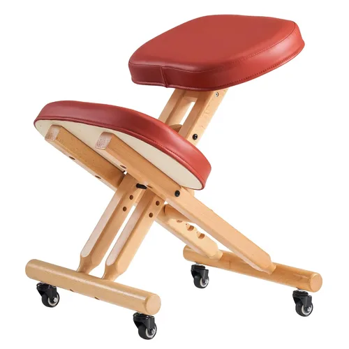Vista 4 de Master Massage - Silla plegable ergonómica de madera para oficina, silla plegable de madera para corrección de postura en el hogar, mejora tu