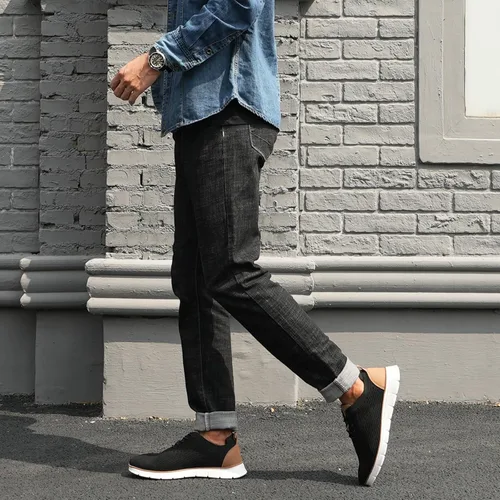 Vista 6 de LEZTA Zapatos deportivos de vestir casuales para hombre, ligeros, Oxford, con soporte para el arco, zapatos para caminar