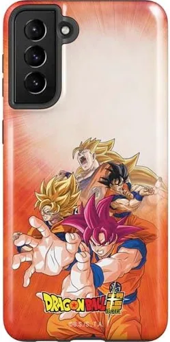 Vista 9 de Skinit Funda para teléfono Pro compatible con Galaxy S21 Plus 5G, diseño oficial de Dragon Ball Super Goku