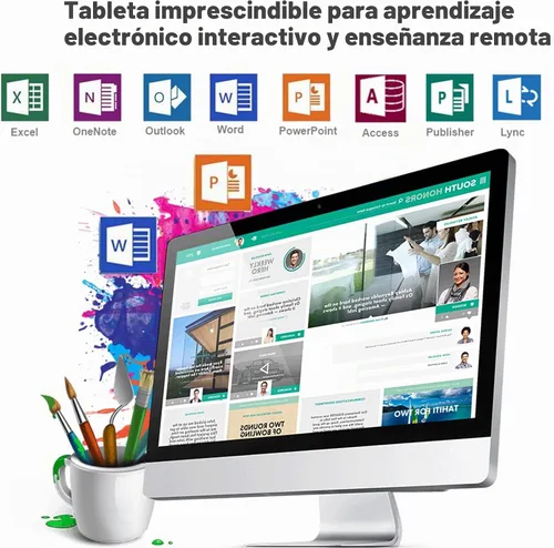 Vista 7 de Tableta de dibujo gráfico, tableta de escritura digital de 10 x 6 pulgadas con 8192 niveles de lápiz óptico para PC/Mac/Android 5.0 y superior