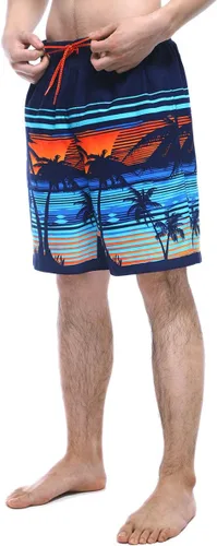 Vista 3 de Rokka&Rolla Traje de baño para hombre de secado rápido con forro de malla