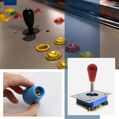 Vista 2 de Create idea 4 unids elipse Oval Joystick Head Rocker Ball Top Handle para M5 Tornillo Joystick Arcade Juego DIY Piezas de repuesto Joystick