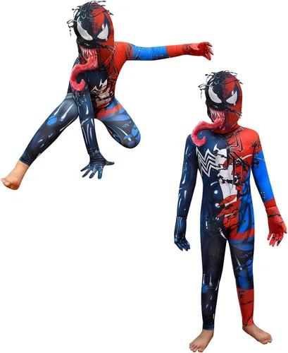 Vista 5 de YUVRAJ Disfraz de superhéroe de Halloween para niños, disfraz de monstruo para cosplay con impresión 3D