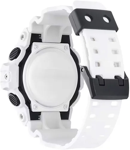 Vista 4 de Casio Reloj casual "G Shock" de resina y cuarzo para hombre, color: blanco (Modelo: GA-700-7ACR)