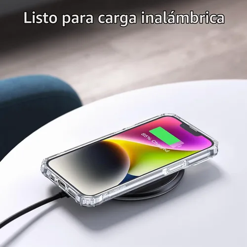 Vista 6 de ESR Funda para iPhone 14/iPhone 13, protección de grado militar con esquinas que absorben los golpes, parte trasera acrílica resistente a