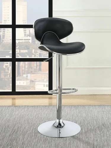 Vista 2 de Coaster Home Furnishings Edenton 120359 Taburete tapizado ajustable negro (juego de 2)