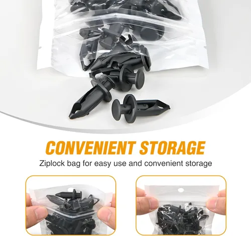 Vista 11 de GOOACC Juego de tornillos para placa de matrícula, tornillos de acero inoxidable con tuercas de nylon para sujetar placas de matrícula delanteras