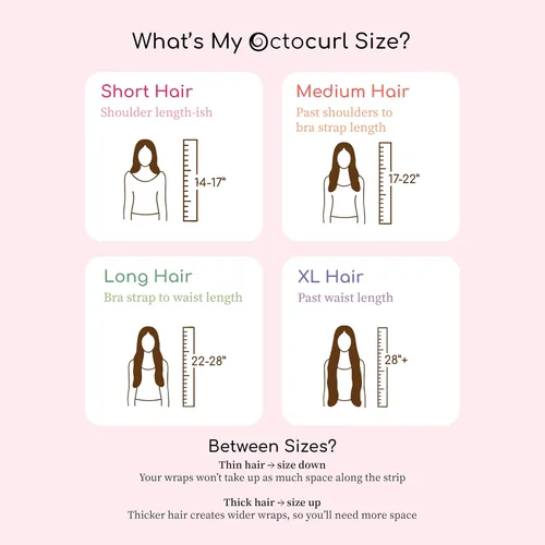 Vista 6 de Octocurl Diadema sin calor, rizadores de pelo para dormir, rizadores sin calor para cabello largo (algodón, rosa)
