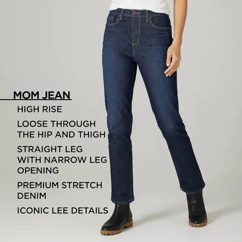 Vista 5 de Lee Jeans Mom de talle alto para mujer