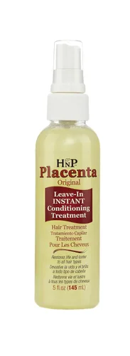 Vista 5 de HNP Tratamiento acondicionador sin enjuague de placenta con aceite de oliva, 5 onzas